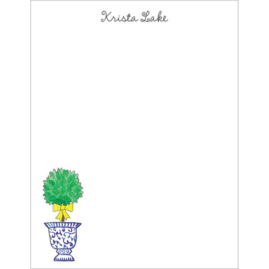 Topiary Flat Note Cards